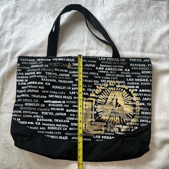 Volcom Black LA/Retail Store Locations - Tote/Beach Bag Y2K/Surf/Skate - Picture 13 of 14